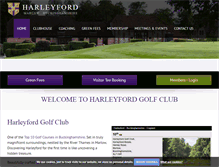 Tablet Screenshot of harleyfordgolf.co.uk